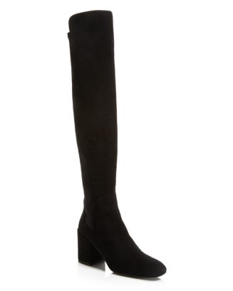 Stuart Weitzman Halftime Suede Over The Knee High Heel Boots