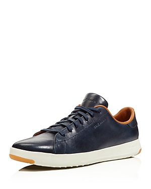 Cole Haan Men's Grandpro Leather Lace Up Sneakers In Navy