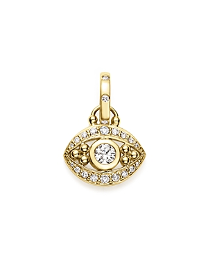 Temple St. Clair 18K Yellow Gold Evil Eye Pendant with Diamonds