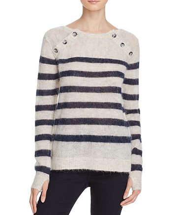 PAM & GELA Alpaca Blend Stripe Sweater | Bloomingdale's