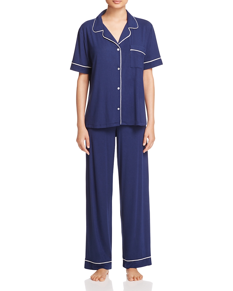 Eberjey Gisele Short Sleeve Long Pant Pajama Set