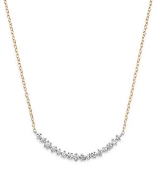 Bloomingdale's - Diamond Scatter Necklace in 14K Yellow and White Gold, .50 ct. t.w.&nbsp;- 100% Exclusive