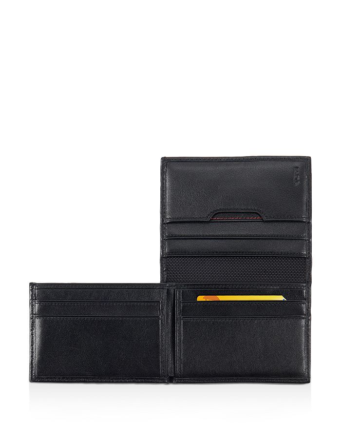 Shop Tumi Delta Leather L-fold Id Id Wallet In Black