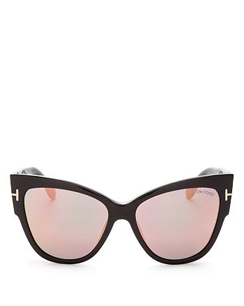 Tom Ford Women S Anoushka Mirrored Cat Eye Sunglasses 57mm