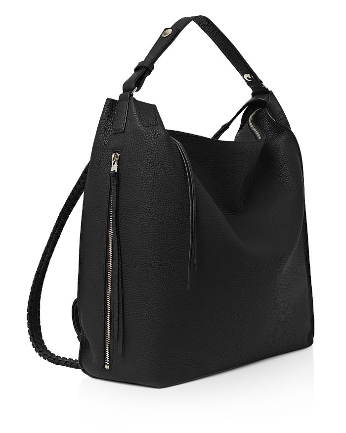 Allsaints Small Kita Convertible Leather Backpack - Black | ModeSens