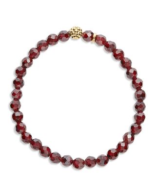 Caviar Icon Garnet Bracelet with 18K Gold Caviar Station