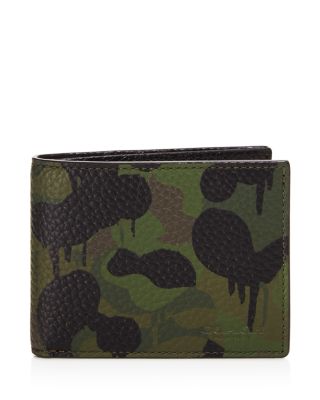 blue camo coach wallet