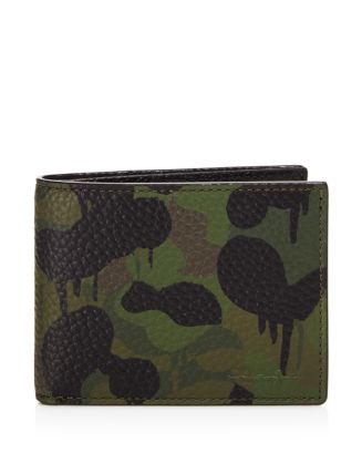 NEW Coach Leather Womens Small Wristlet Clutch Camo Camouflage Zip Around offers Green