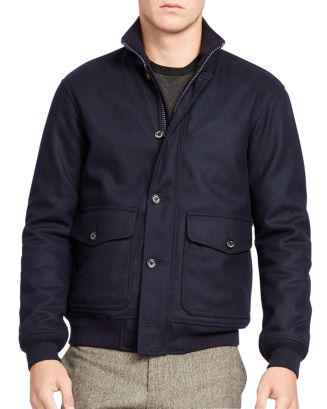 Polo Ralph Lauren Wool Blend Down Skeet Jacket | Bloomingdale's