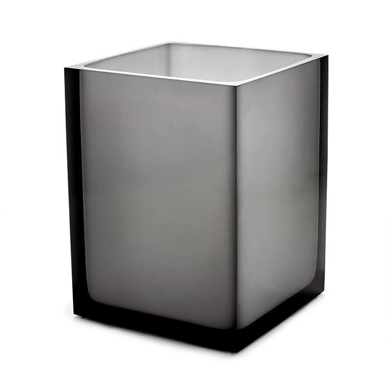 Jonathan Adler Hollywood Bath Waste Basket In Smoke Gray