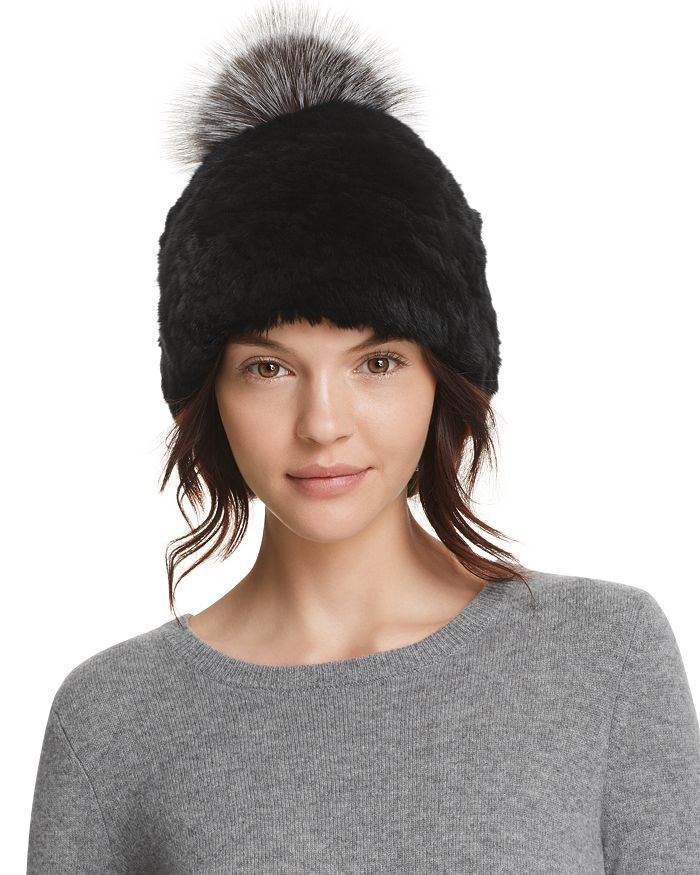 Rabbit sale fur beanie