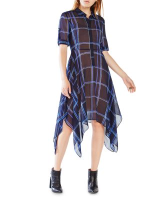 bcbg plaid dress