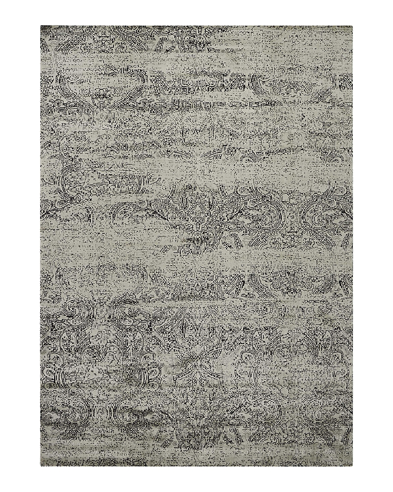 Nourison Luminance LUM11 Rug - Ivory/Black, 5'3 x 7'5
