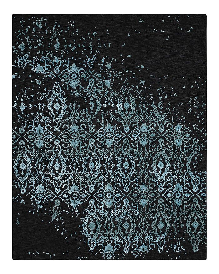 Nourison Opaline Rug - Abstract, 3'9 X 5'9 In Midnight Blue