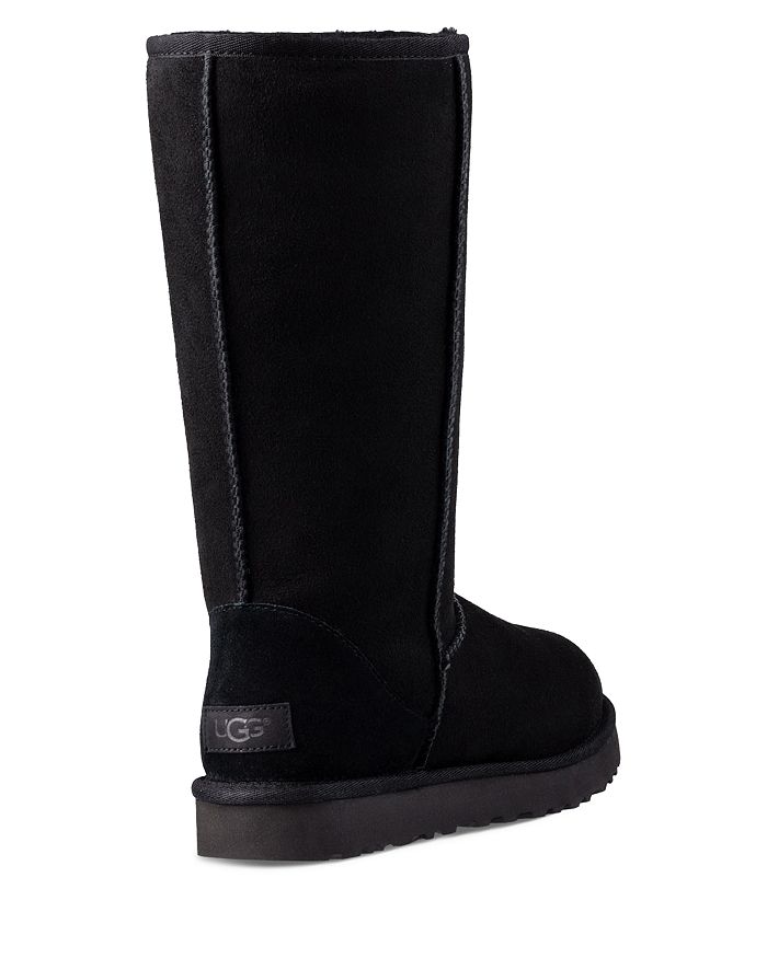 Shop Ugg Classic Ii Tall Shearling Boots In Black