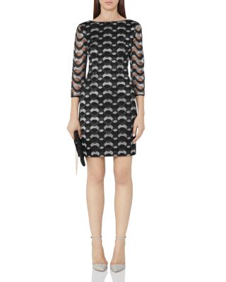 REISS Mirte Embroidered Dress | Bloomingdale's Women