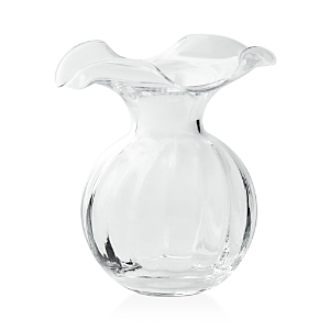 Shop Vietri Hibiscus Small Fluted Vase In Clear