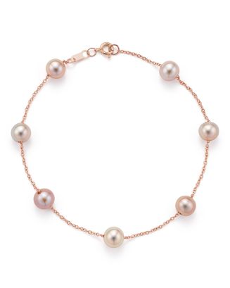 Bloomingdale's Cultured Pink Freshwater Pearl Tin Cup Bracelet in