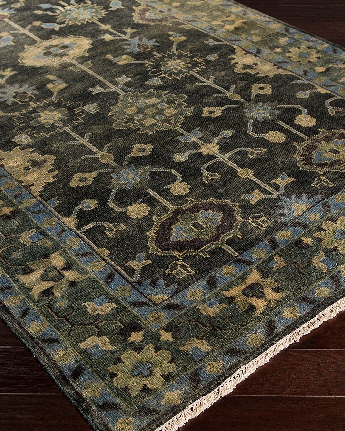 Shop Surya Antique Area Rug, 5'6 X 8'6 In Moss/ Forest/ Charcoal/ Moss/ Light Gray/ Sea Foam