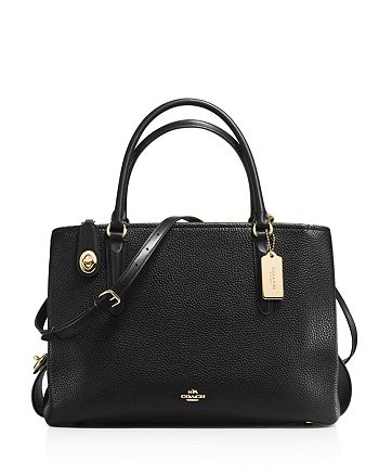 COACH Brooklyn Carryall 34 in Pebble Leather | Bloomingdale's