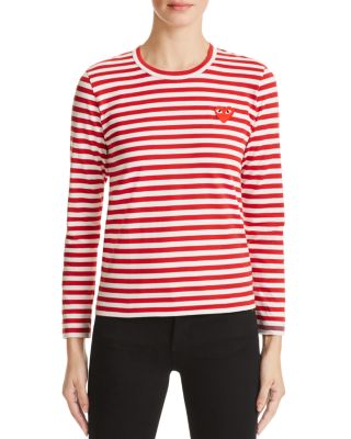 Comme Des Garcons PLAY - Stripe Tee