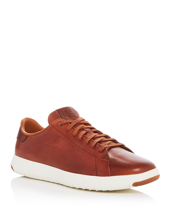 Cole Haan Men's Grandpro Leather Lace Up Sneakers In Brown