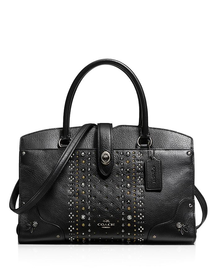 Coach mercer satchel 30 black shop