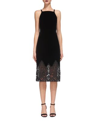 whistles black lace dress Whistles Lace-Embroidered Crepe Mini Dress In Black - 50% Off