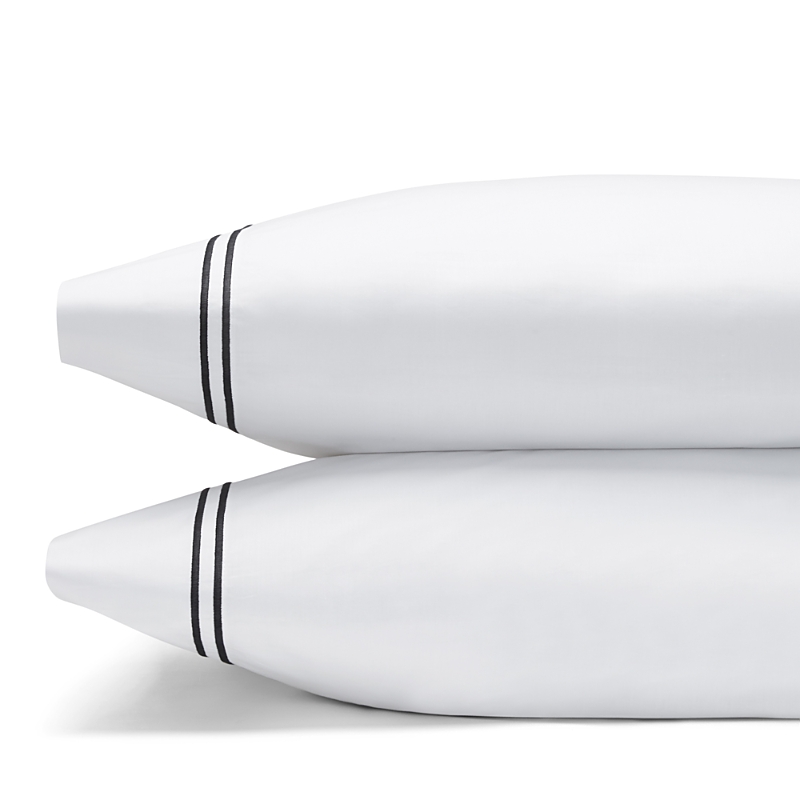 Shop Sferra Grande Hotel King Pillowcase, Pair In White/black