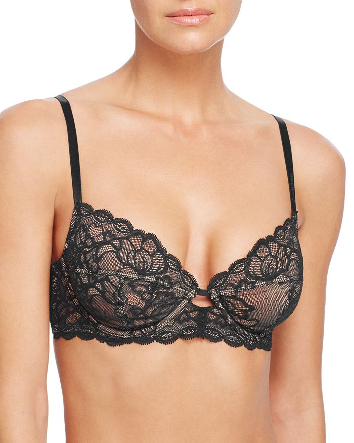 Calvin Klein Women's Seductive Comfort Unlined Lace Bra, Black, 36D -  Imported Products from USA - iBhejo