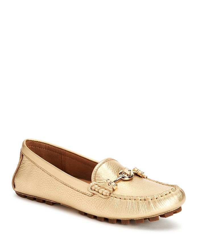 Coach metallic loafers online