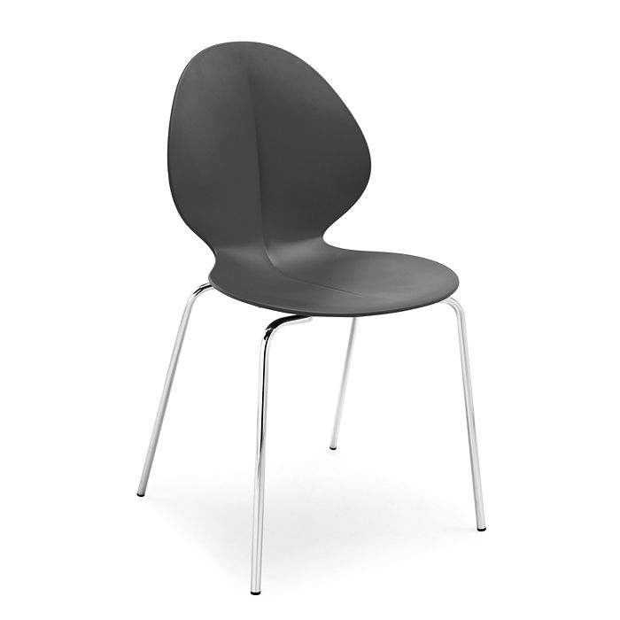 Calligaris Basil Side Chair In Matte Gray