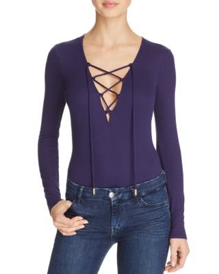 guess lace up bodysuit