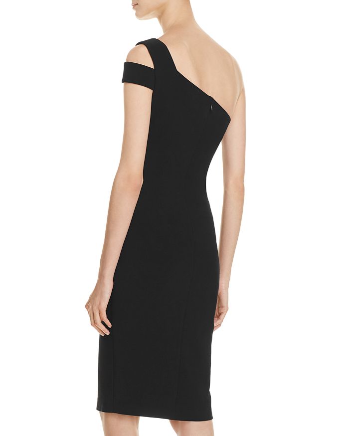 Shop Likely Packard One-shoulder Dress In Black