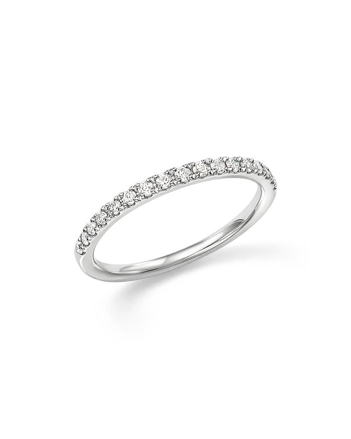 Bloomingdale's Diamond Micro-pave Stack Ring In 14k White Gold, .25 Ct. T.w.