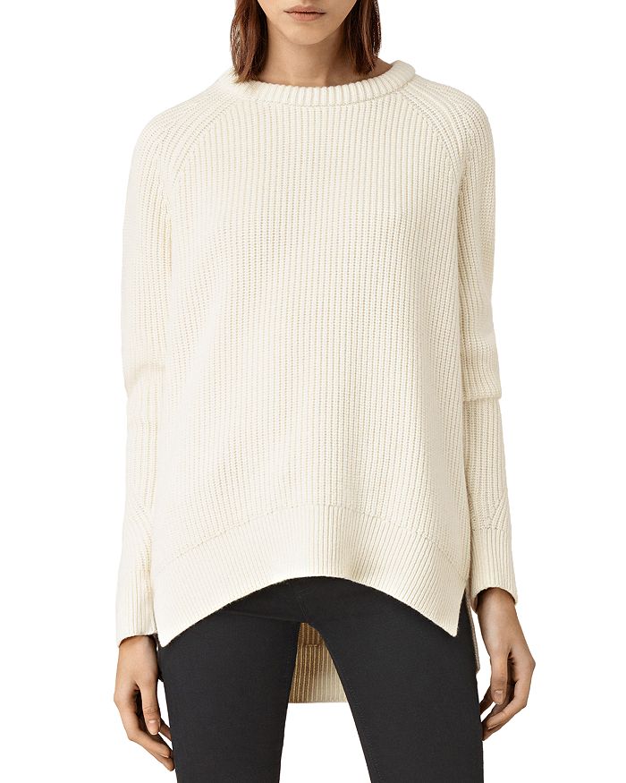 ALLSAINTS Patty High Low Ribbed Sweater | Bloomingdale's