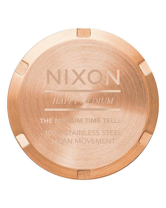 Shop Nixon Medium Time Teller Watch, 31mm In Rose