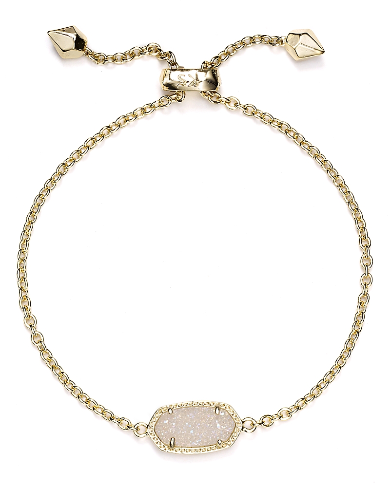 Kendra Scott Elaina Station Bracelet In Gold/iridescent Drusy