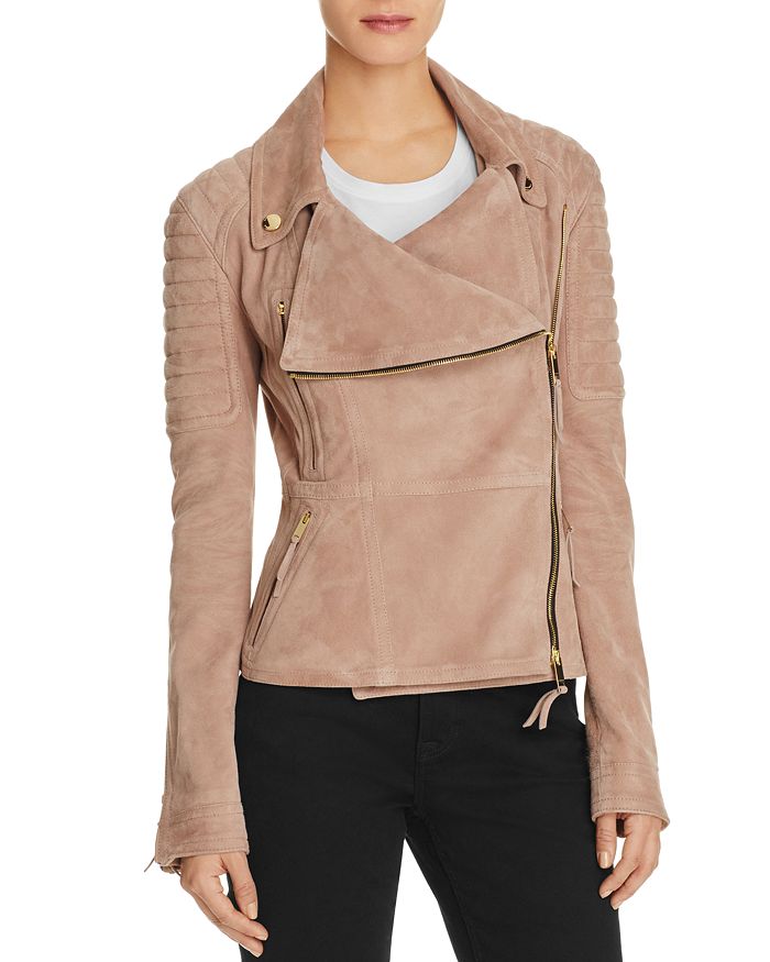 Burberry Ledbury Suede Moto Jacket Bloomingdale s