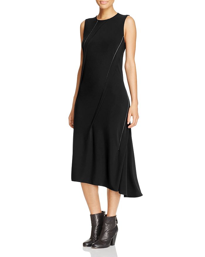 DKNY Asymmetric Pleated Dress - 100% Exclusive | Bloomingdale's
