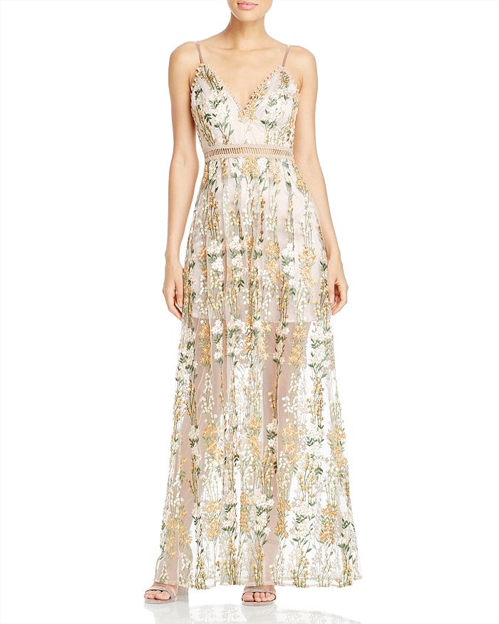 AQUA Embellished Maxi Dress 100 Exclusive Bloomingdale s