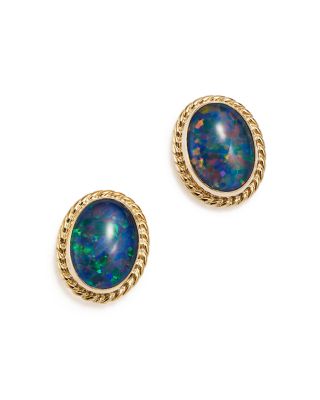 opal triplet earrings