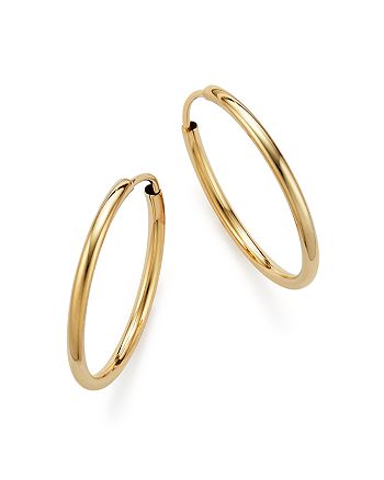 Bloomingdale's 14K Yellow Gold Endless Hoop Earrings - 100% Exclusive ...