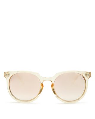 Quay - Women's Don't Change Mirrored Round Sunglasses, 55mm