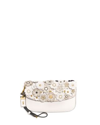 coach tea rose clutch