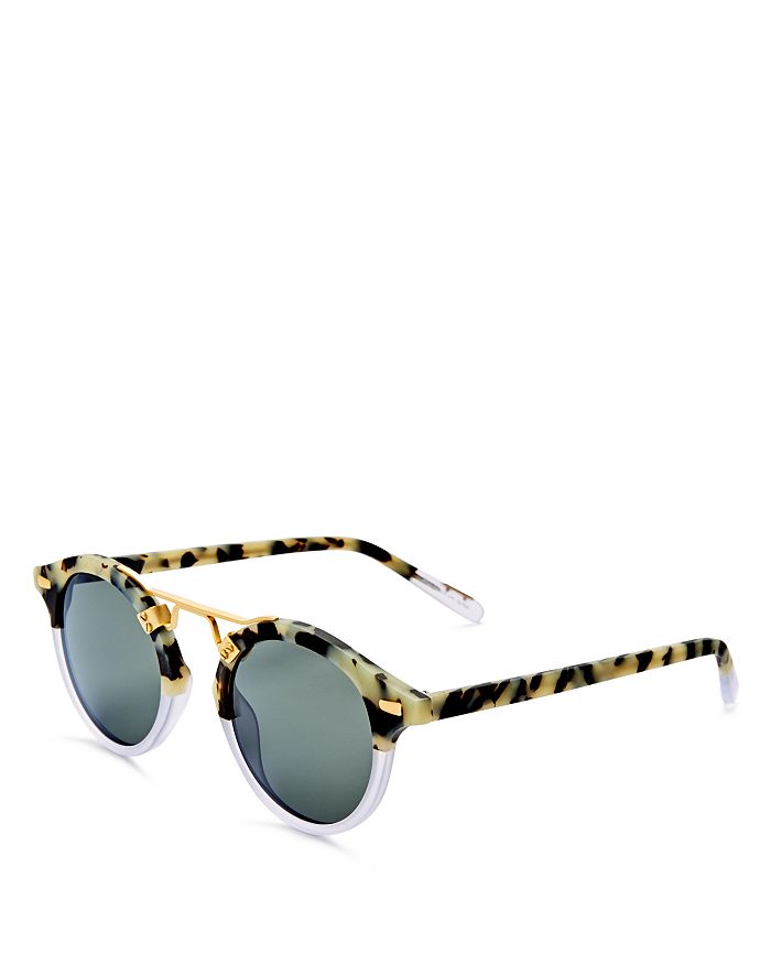 ST. LOUIS 24K Round Sunglasses, 46mm