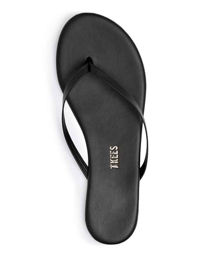 Tkees Lily Matte-leather Flip Flops In Black | ModeSens