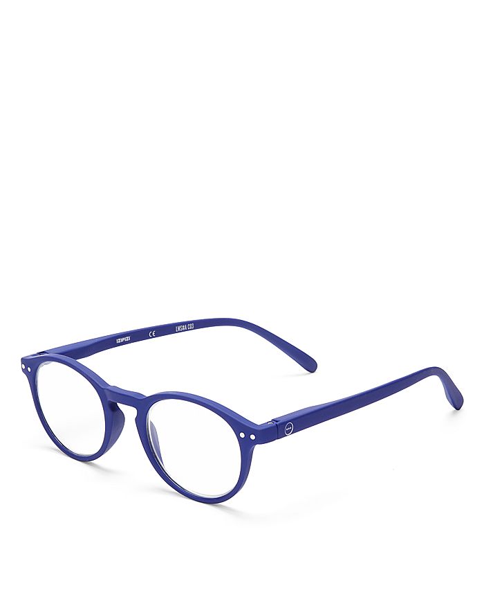 Shop Izipizi Collection A Round Readers, 40mm In Navy Blue