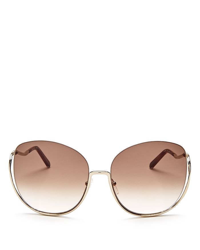 Chloé Women's Milla Oversized Round Sunglasses, 64mm | Bloomingdale's