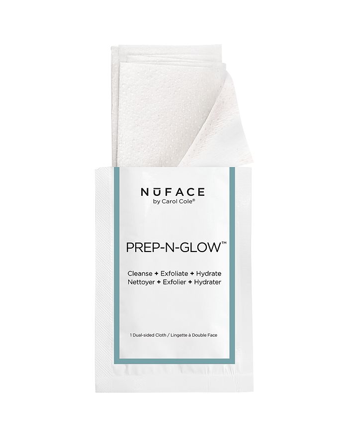 NUFACE NUFACE PREP-N-GLOW CLEANSING & EXFOLIATING CLOTHS, 5 PACK,300027045